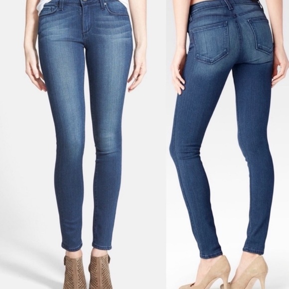 👖PAIGE DENIM Skyline Skinny Ultra-Soft Women’s Jeans Size 30 Medium Wash - Picture 8 of 8